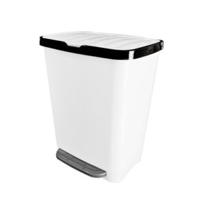 Basurero 25 litros con pedal central / colores