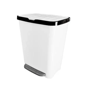 Basurero 25 litros con pedal central / colores