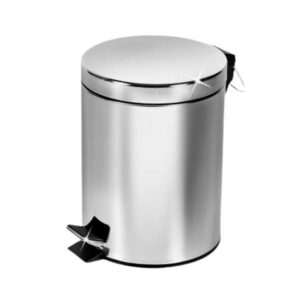 Basurero de acero inoxidable con pedal