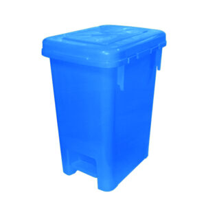 Basurero kendy con pedal central azul