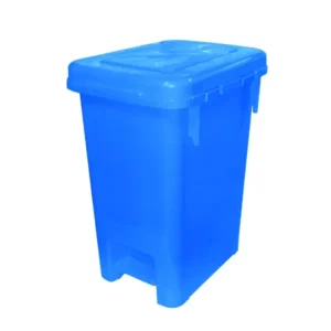 Basurero kendy con pedal central azul