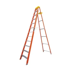 Escalera Tijera Fibra Vidrio 12 Peldaños Alto 3.65 m R-136 Kg / Zebrik