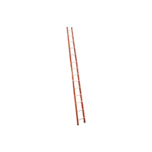 Escalera Recta Arrimo Fibra Vidrio 14 Peldaños Alto 4.27 m / R-136 Kg Zebrik