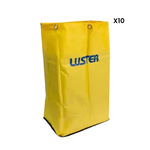 Pack 10 Unidades - Bolsa para Carro Porta Útiles de Aseo Amarilla / Luster