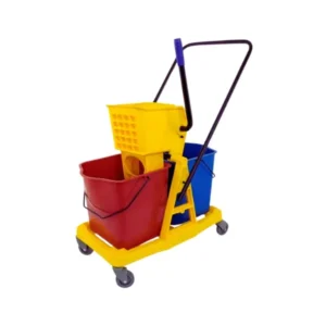 Carro Estrujador de Mopas doble 46 Litros Amarillo / Luster