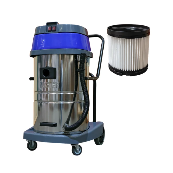 Aspiradora Industrial, Polvo Agua, 70 litros, 2000 W, Filtro Hepa, Luster Blue 502