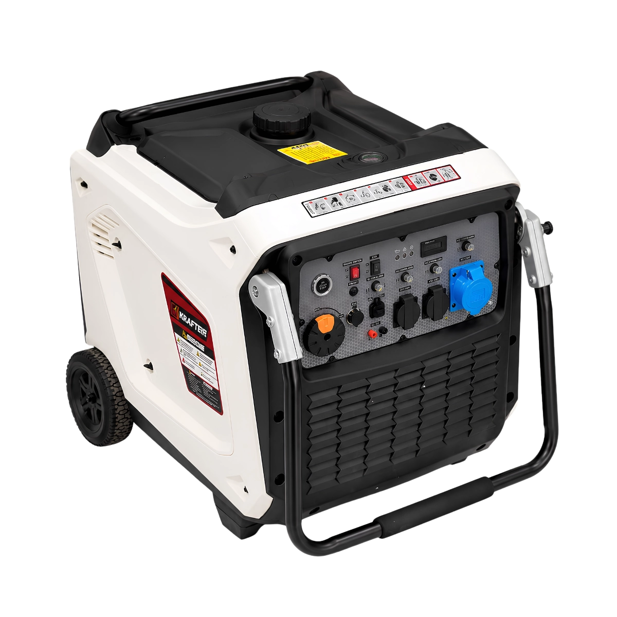 Generador Eléctrico Inverter 8 - 8.5 KV, Gasolina, Arranque Eléctrico Con Botón y Remoto con panel ATS / Krafter H11500iE (3)