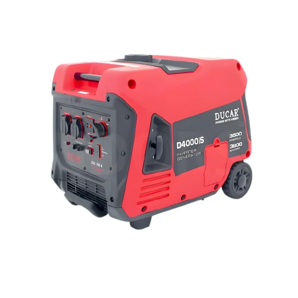 Generador Eléctrico Inverter 3.5 - 4 KVA, Gasolina, Arranque Eléctrico y Manual / Ducar D4000ISR