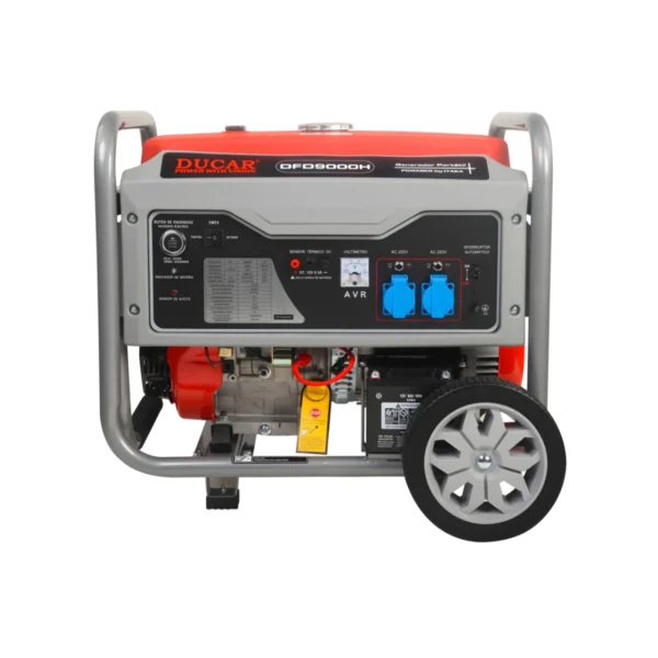 Generador Eléctrico 6.3 - 6.8 KVA, Gasolina, Arranque Eléctrico / Ducar DFD9000H