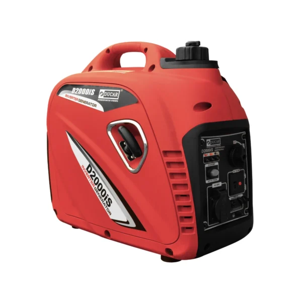Generador Eléctrico Inverter 1.6 - 2 KVA, Gasolina, Arranque Manual / Ducar D2000i
