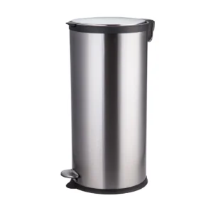 Basurero Acero Inoxidable Cierre Suave 30 Litros