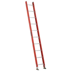 Escalera Recta Arrimo Fibra Vidrio Antideslizante 10 Peldaños Alto 3.20 M R-225 K / Cuprum