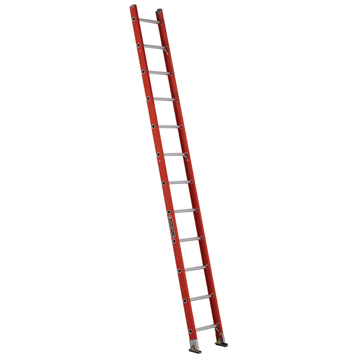 Escalera Recta Arrimo Fibra Vidrio Antideslizante 12 Peldaños Alto 3.50 M R-225 K / Cuprum