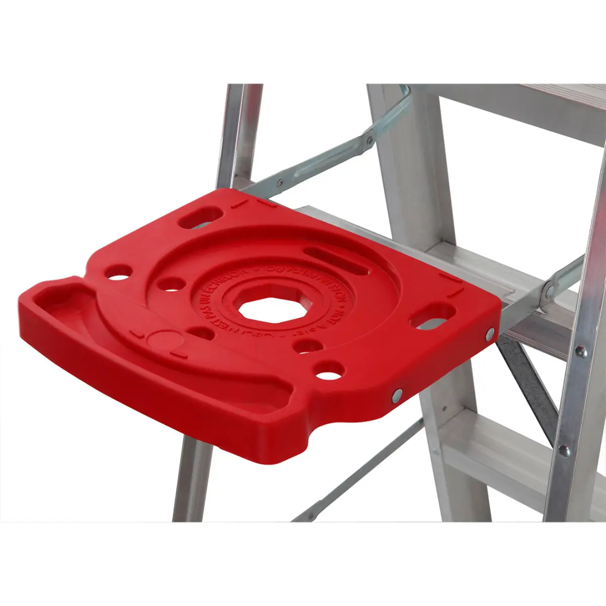 Escalera Simple Tijera Aluminio Antideslizante 5 Peldaños Alto1.53 M R-150 K/ Cuprum (4)