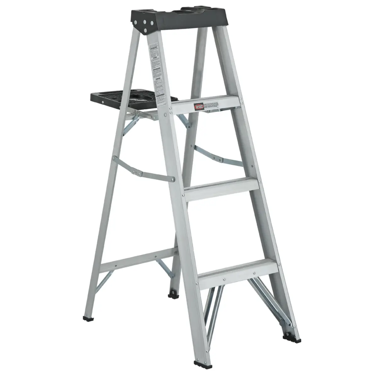 Escalera Simple Tijera Aluminio 4 Peldaños Alto 1.22 M R-90 K / Cuprum