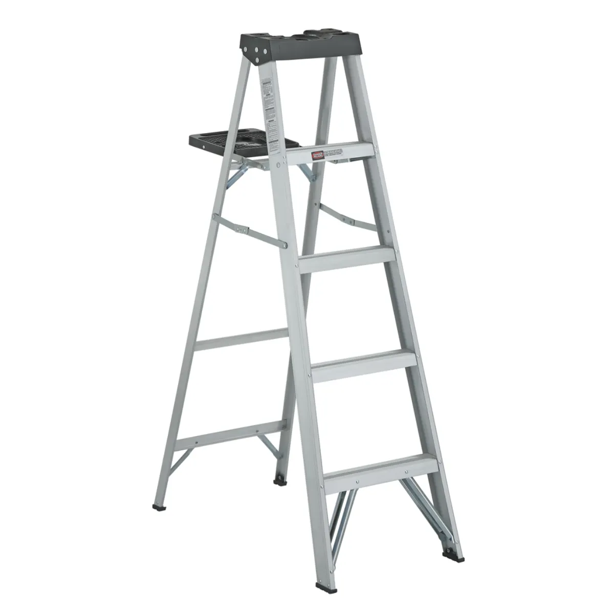 Escalera Simple Tijera Aluminio 5 Peldaños Alto 1.52 M R-90 K / Cuprum
