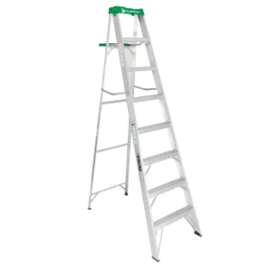 Escalera Simple Tijera Aluminio 8 Peldaños Alto 2.44 M R-175 K / Cuprum