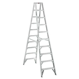 Escalera Tijera Aluminio Doble Acceso 10 Peldaños Alto 3.05 M R-175 K / Cuprum