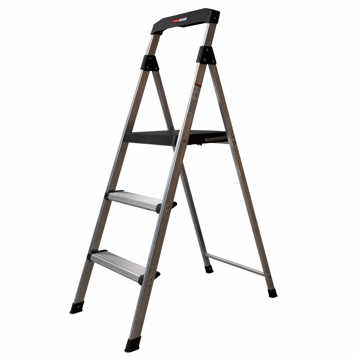 Escalera Tijera Aluminio Con Plataforma 3 Peldaños Alto 1.23 M R-100 K / Magna Plus