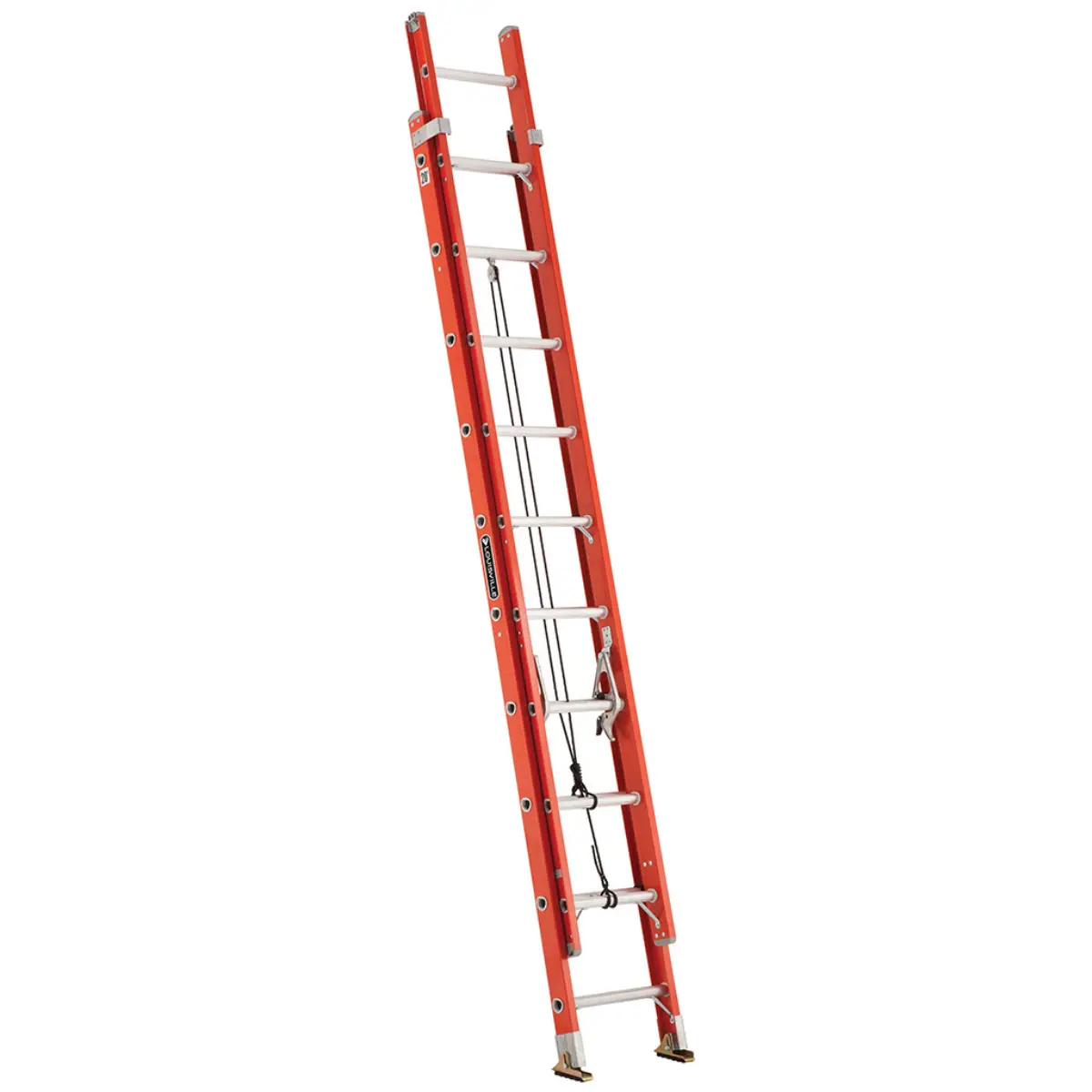 Escalera Telescópica Fibra Vidrio Anti-deslizante 20 Peldaños Alto 5.19 R-225 K / Cuprum