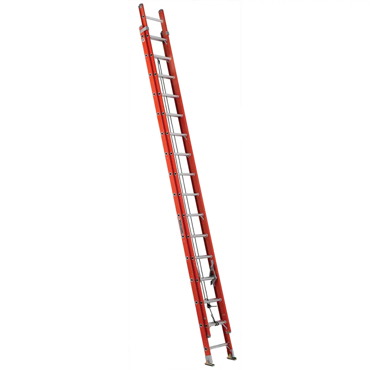 Escalera Telescópica Fibra Vidrio Anti-deslizante 32 Peldaños Alto 8.85 R-225 K / Cuprum