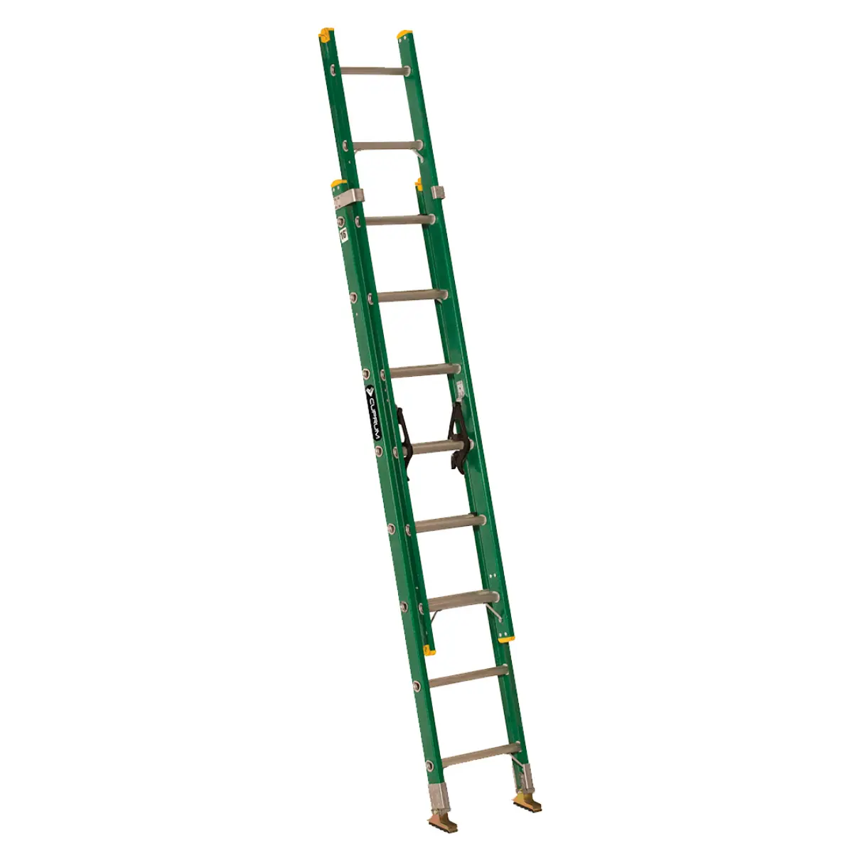 Escalera Telescópica Fibra Vidrio 16 Peldaños en D Alto 3.95 M R-175 K / Cuprum