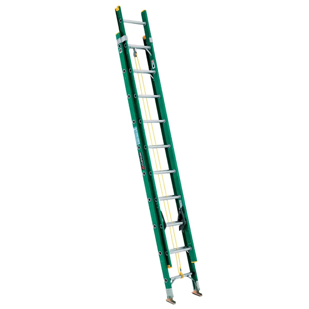 Escalera Telescópica Fibra Vidrio 20 Peldaños en D Alto 5.19 M R-175 K / Cuprum