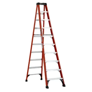 Escalera Tijera Fibra Vidrio Tapa Raptor 10 Peldaños Alto 3.05 M R-225 K / Cuprum