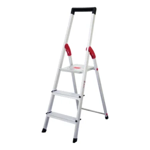 Escalera Tijera Con Plataforma Aluminio 3 Peldaños Alto 1.25 M R-150 K / Cuprum