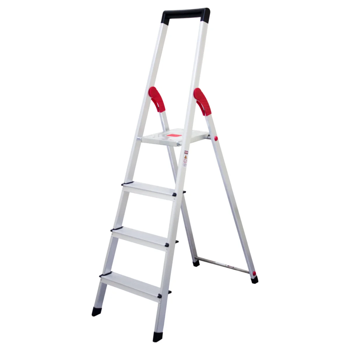 Escalera Tijera Con Plataforma Aluminio 4 Peldaños Alto 1.47 M R-150 K / Cuprum