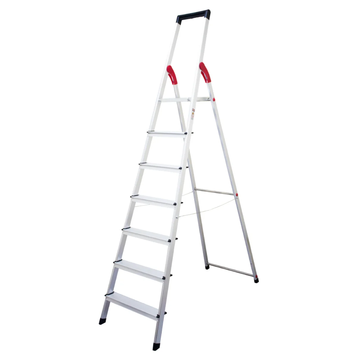 Escalera Tijera Con Plataforma Aluminio 7 Peldaños Alto 2.13 M R-150 K / Cuprum
