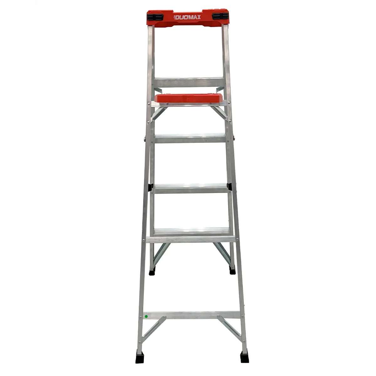 Escalera Tijera y Recta Aluminio Antiderrape 5 Peldaños Alto 1.53 M R-150 K/ Cuprum (2)