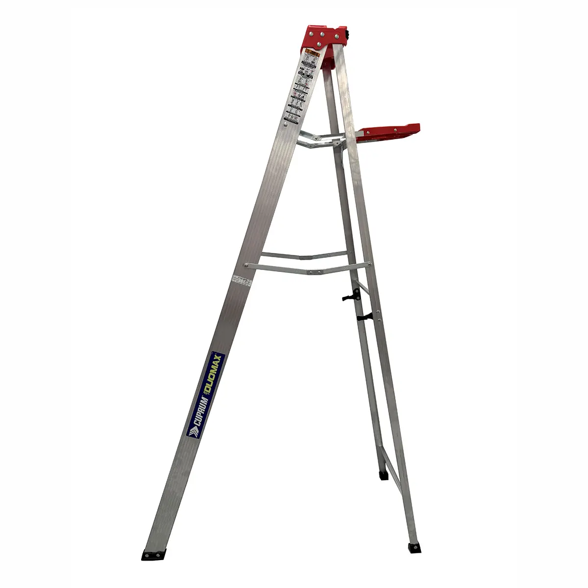 Escalera Tijera y Recta Aluminio Antiderrape 7 Peldaños Alto 2.13 M R-150 K/ Cuprum (3)