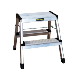 Piso Escalera Tijera Aluminio 2 Peldaños Alto 0.40 M R-120 K / Magna Plus