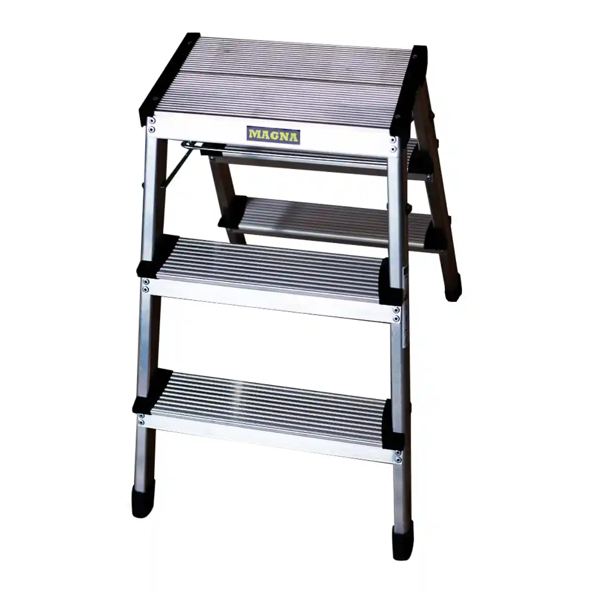 Piso Escalera Tijera Aluminio 3 Peldaños Alto 0.43 M R-120 K / Magna Plus (2)