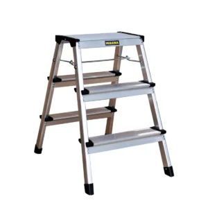 Piso Escalera Tijera Aluminio 3 Peldaños Alto 0.43 M R-120 K / Magna Plus