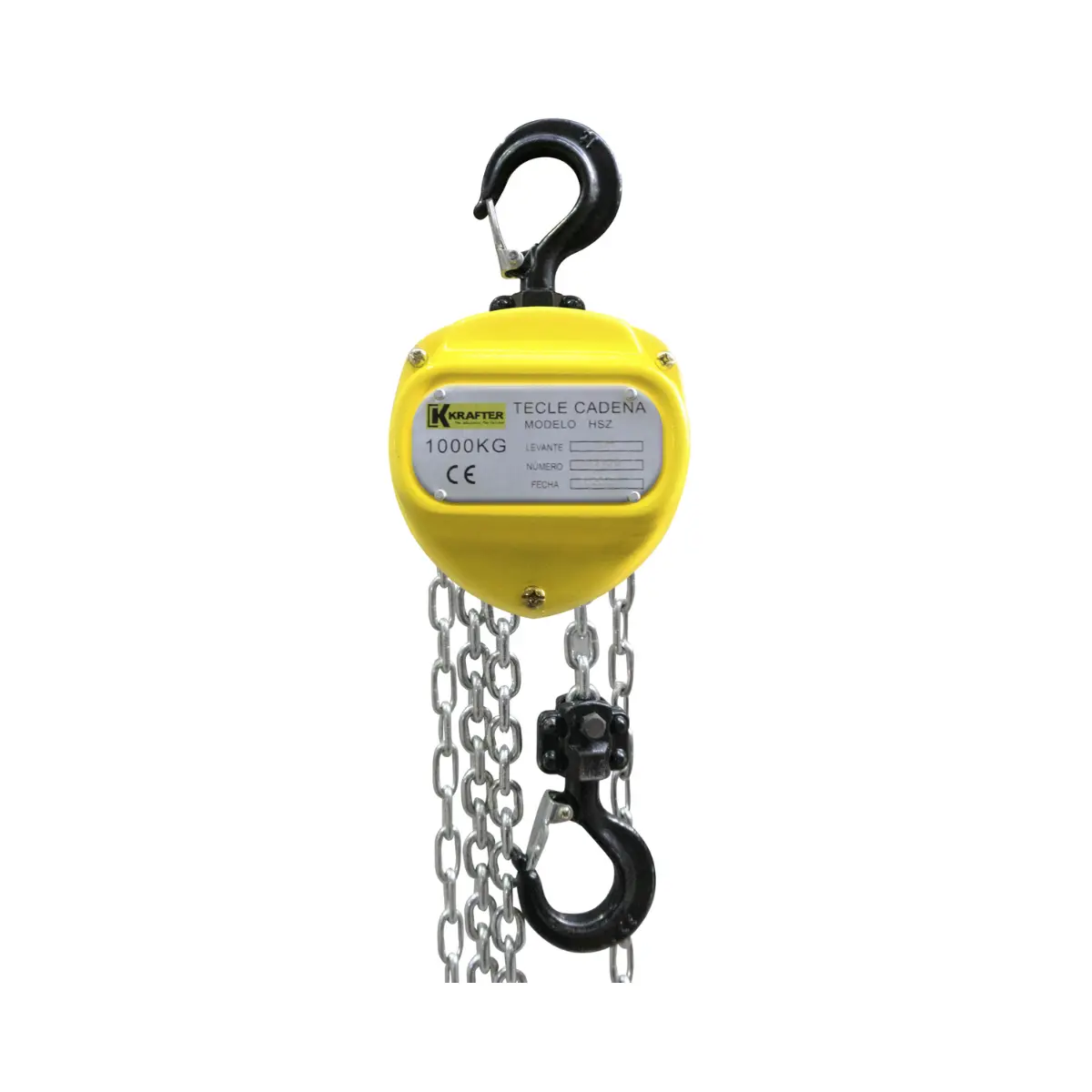 Tecle Manual de Cadena 1000 Kg, Levante 1,5 M / Krafter HSZ-1