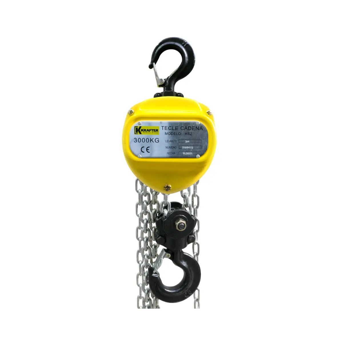 Tecle Manual de Cadena 3 Ton, Levante 3 M / Krafter HSZ-3