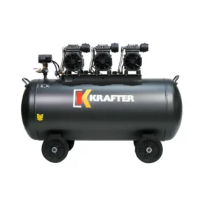 Compresor Libre de Aceite 6 HP, Estanque 200 L, 1,1 kW x 3 / MZB-1100H Krafter