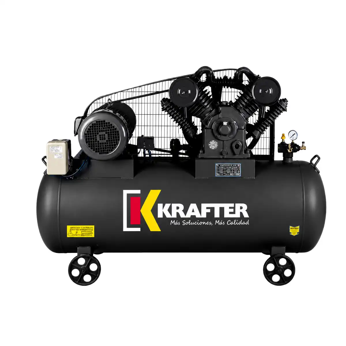 Compresor de Aire 10 HP, Estanque 300 L / Krafter ACK-300