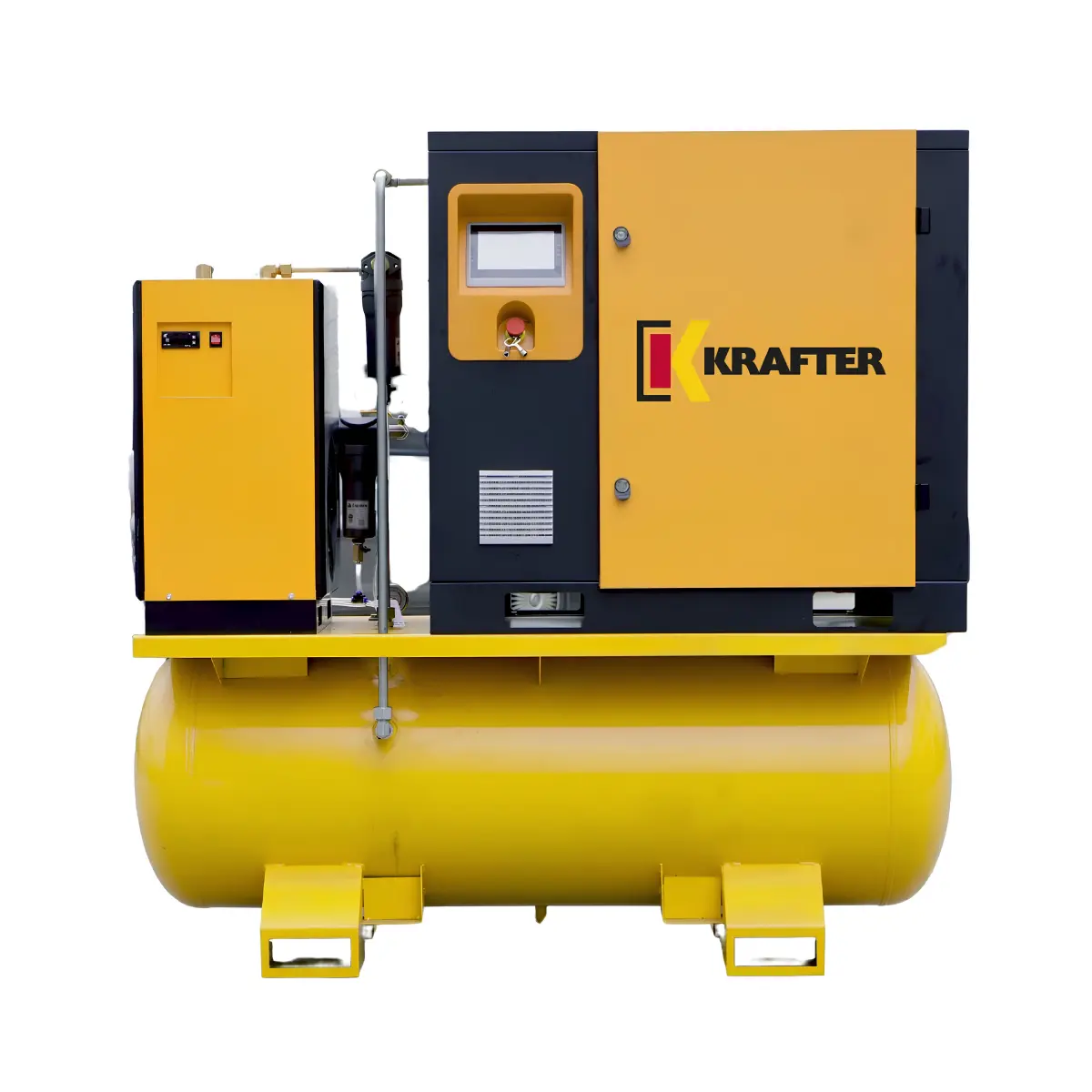 Compresor de Tornillo 20 HP, 16 Bar, Estanque 400 L / Krafter