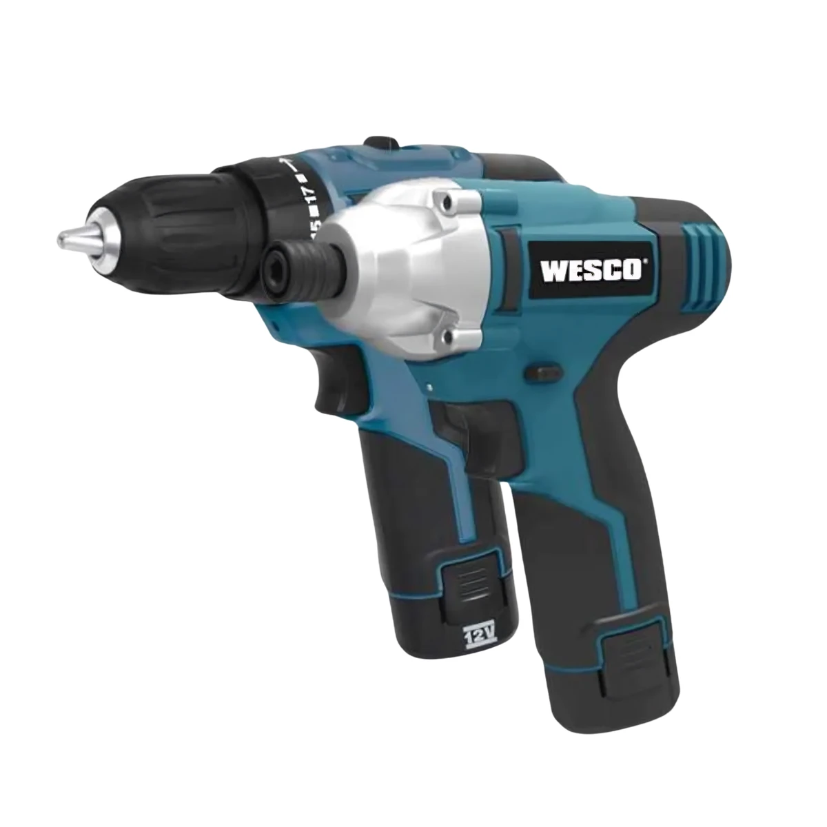 Taladro Atornillador 12 V + Kit Llave De Impacto / Wesco WS1000K2